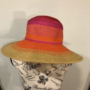 Sun “n” Sand Fabulous Colors, Straw Brim Sun Hat